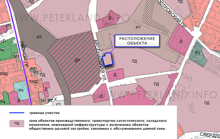 участок на Генплане СПб Калининский район