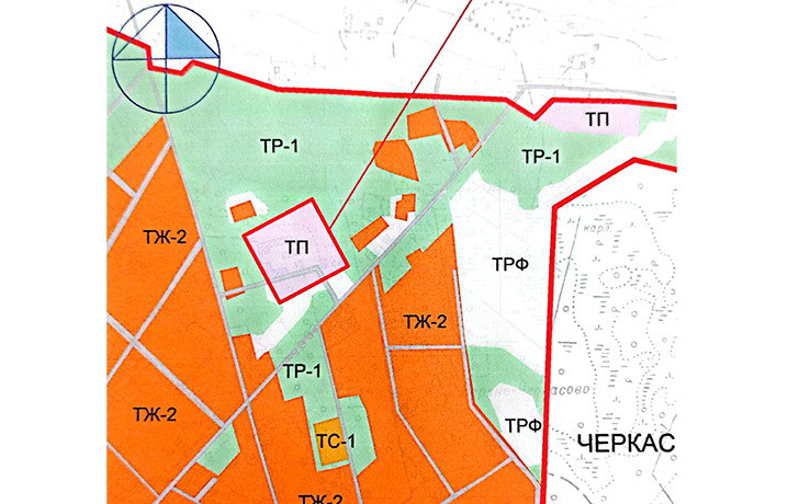 участок на ПЗЗ пос.Черкасово