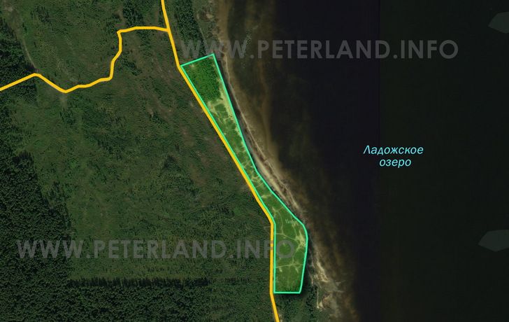 продажа земли на первой линии берега Ладожского озера