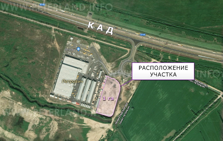 продажа земельного участка около КАД и Петрович в Парголово