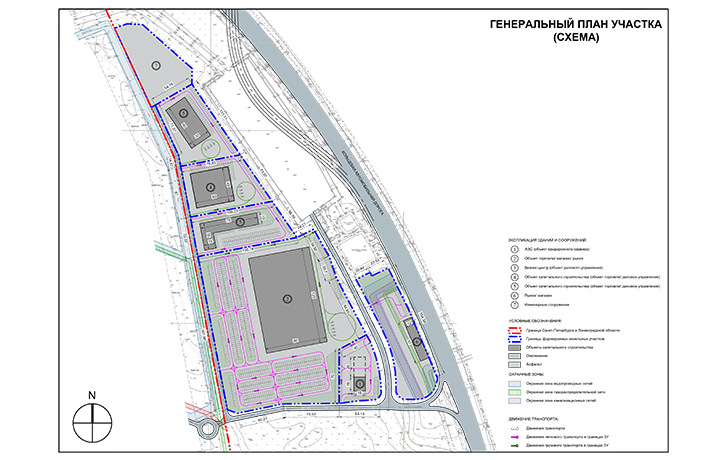 генеральный план (схема) участка около КАД