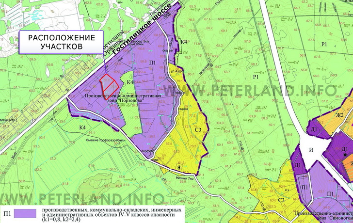 участки на Генплане Порзолово