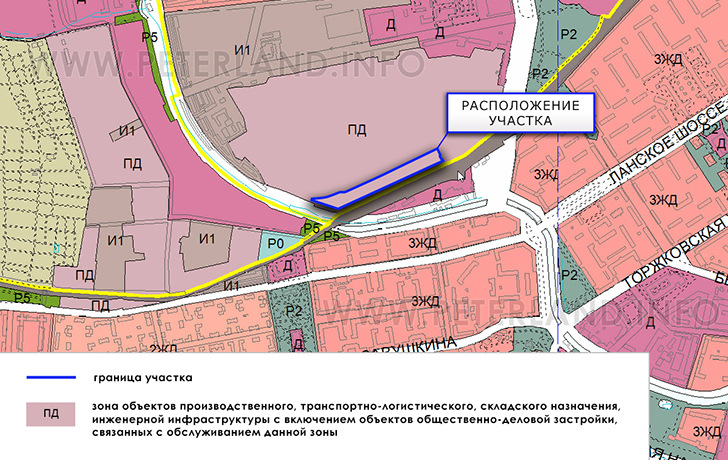 участок на Генплане Приморского района СПб