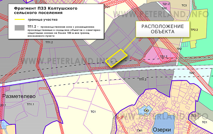 участок на ПЗЗ Разметелево Мурманское шоссе