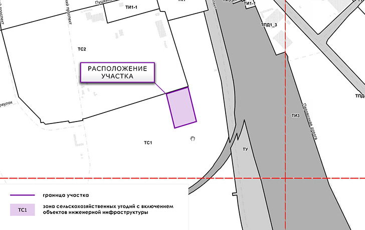 участок на ПЗЗ Пушкинского района СПб