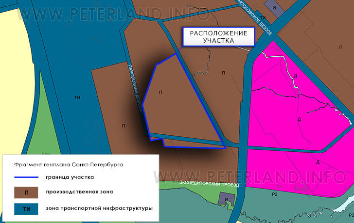 участок на Генплане СПб Шушары