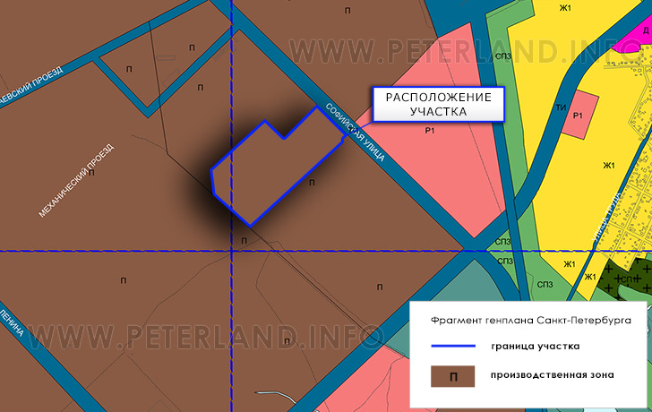 участок на Генплане Колпинского района СПб