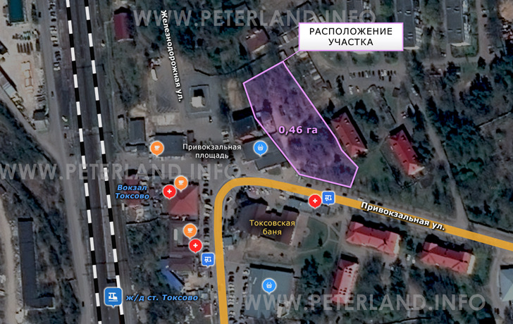 продажа участка земли в центре Токсово