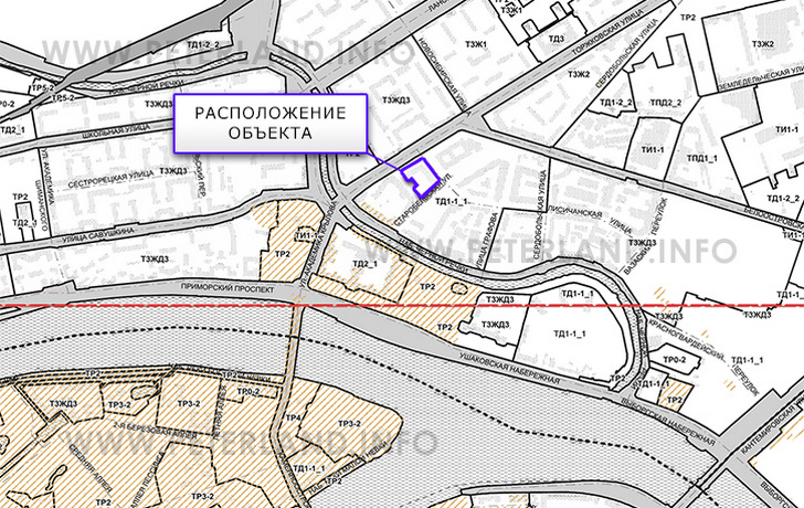 участок на ПЗЗ Приморского района СПб