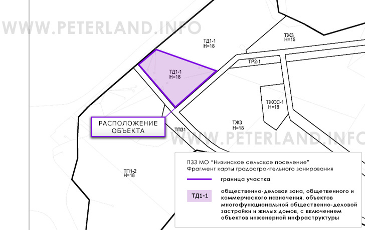 объект на ПЗЗ Ломоносовского района