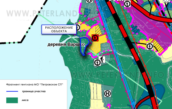участок на Генплане Петровское ГП Приозерский район