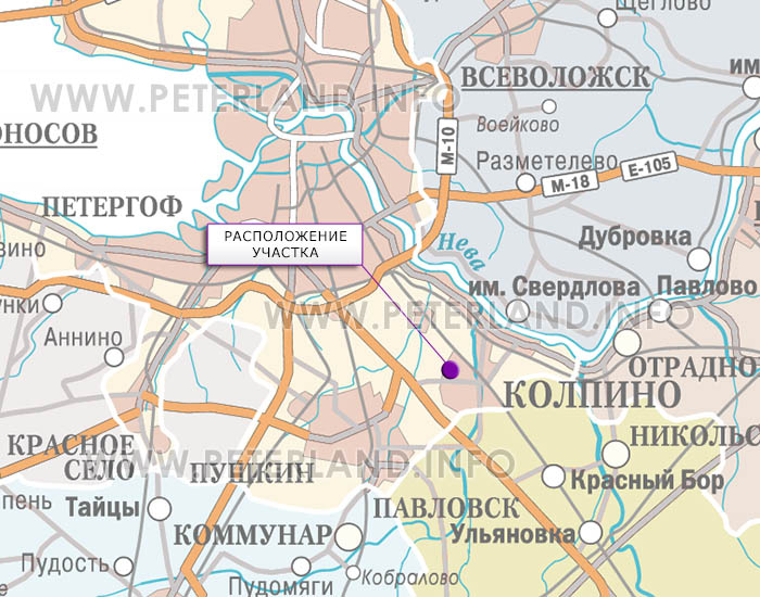промышленный земельный участок в колпино