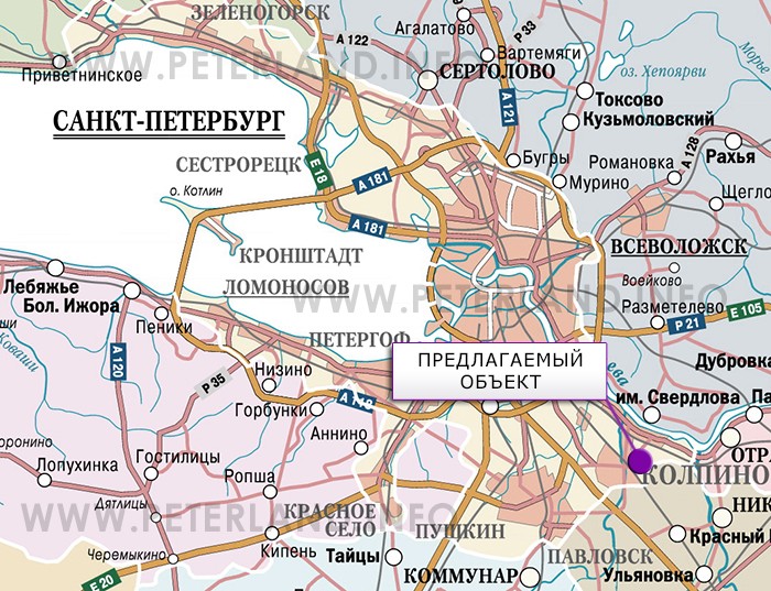 земля в Колпино под жилую застройку