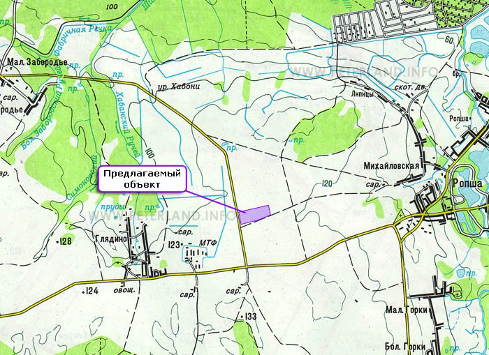 земельный участок ропша михайловская